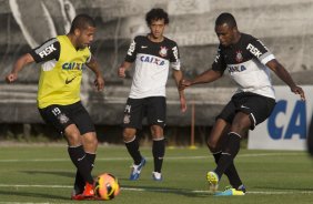 Durante o treino desta tarde no CT Joaquim Grava, no Parque Ecolgico do Tiete. O prximo jogo da equipe ser domingo, dia 13/10, contra o So Paulo, no estdio do Morumbi, vlido pela 28 rodada do Campeonato Brasileiro de 2013