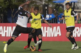 Durante o treino desta tarde no CT Joaquim Grava, no Parque Ecolgico do Tiete. O prximo jogo da equipe ser domingo, dia 13/10, contra o So Paulo, no estdio do Morumbi, vlido pela 28 rodada do Campeonato Brasileiro de 2013