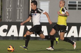 Durante o treino desta tarde no CT Joaquim Grava, no Parque Ecolgico do Tiete. O prximo jogo da equipe ser domingo, dia 13/10, contra o So Paulo, no estdio do Morumbi, vlido pela 28 rodada do Campeonato Brasileiro de 2013