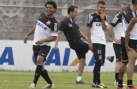Durante o treino desta manhã no CT Joaquim Grava, no Parque Ecológico do Tiete. O próximo jogo da equipe será amanhã, domingo, dia 13/10, contra o São Paulo, no estádio do Morumbi, válido pela 28ª rodada do Campeonato Brasileiro de 2013