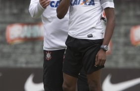 Durante o treino desta manhã no CT Joaquim Grava, no Parque Ecológico do Tiete. O próximo jogo da equipe será amanhã, domingo, dia 13/10, contra o São Paulo, no estádio do Morumbi, válido pela 28ª rodada do Campeonato Brasileiro de 2013