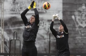 Durante o treino desta manhã no CT Joaquim Grava, no Parque Ecológico do Tiete. O próximo jogo da equipe será amanhã, domingo, dia 13/10, contra o São Paulo, no estádio do Morumbi, válido pela 28ª rodada do Campeonato Brasileiro de 2013