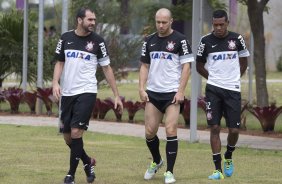 Durante o treino desta manh no CT Joaquim Grava, no Parque Ecolgico do Tiete. O prximo jogo da equipe ser amanh, domingo, dia 13/10, contra o So Paulo, no estdio do Morumbi, vlido pela 28 rodada do Campeonato Brasileiro de 2013