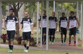 Durante o treino desta manhã no CT Joaquim Grava, no Parque Ecológico do Tiete. O próximo jogo da equipe será amanhã, domingo, dia 13/10, contra o São Paulo, no estádio do Morumbi, válido pela 28ª rodada do Campeonato Brasileiro de 2013