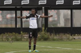Durante o treino desta manhã no CT Joaquim Grava, no Parque Ecológico do Tiete. O próximo jogo da equipe será amanhã, domingo, dia 13/10, contra o São Paulo, no estádio do Morumbi, válido pela 28ª rodada do Campeonato Brasileiro de 2013