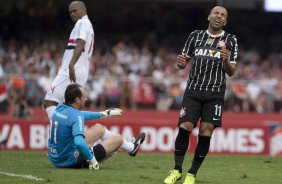 Durante a partida entre So Paulo x Corinthians, realizada esta tarde no estdio do Morumbi, vlida pela 28 rodada do Campeonato Brasileiro de 2013