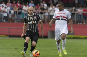 Durante a partida entre So Paulo x Corinthians, realizada esta tarde no estdio do Morumbi, vlida pela 28 rodada do Campeonato Brasileiro de 2013