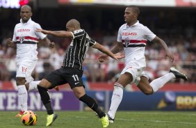 Durante a partida entre So Paulo x Corinthians, realizada esta tarde no estdio do Morumbi, vlida pela 28 rodada do Campeonato Brasileiro de 2013