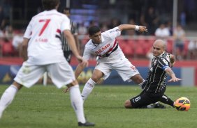 Durante a partida entre So Paulo x Corinthians, realizada esta tarde no estdio do Morumbi, vlida pela 28 rodada do Campeonato Brasileiro de 2013