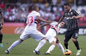 Durante a partida entre So Paulo x Corinthians, realizada esta tarde no estdio do Morumbi, vlida pela 28 rodada do Campeonato Brasileiro de 2013