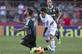 Durante a partida entre So Paulo x Corinthians, realizada esta tarde no estdio do Morumbi, vlida pela 28 rodada do Campeonato Brasileiro de 2013