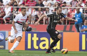 Durante a partida entre So Paulo x Corinthians, realizada esta tarde no estdio do Morumbi, vlida pela 28 rodada do Campeonato Brasileiro de 2013