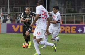 Durante a partida entre So Paulo x Corinthians, realizada esta tarde no estdio do Morumbi, vlida pela 28 rodada do Campeonato Brasileiro de 2013