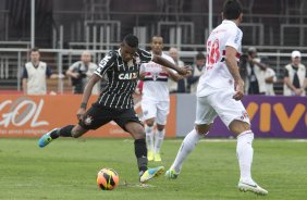Durante a partida entre So Paulo x Corinthians, realizada esta tarde no estdio do Morumbi, vlida pela 28 rodada do Campeonato Brasileiro de 2013