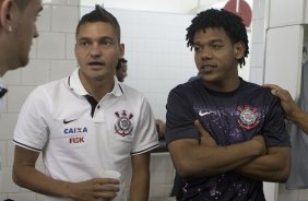 Nos vestirios antes da partida entre So Paulo x Corinthians, realizada esta tarde no estdio do Morumbi, vlida pela 28 rodada do Campeonato Brasileiro de 2013