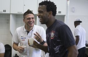 Nos vestiários antes da partida entre São Paulo x Corinthians, realizada esta tarde no estádio do Morumbi, válida pela 28ª rodada do Campeonato Brasileiro de 2013
