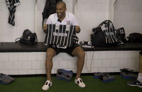 Nos vestiários antes da partida entre São Paulo x Corinthians, realizada esta tarde no estádio do Morumbi, válida pela 28ª rodada do Campeonato Brasileiro de 2013