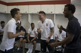 Nos vestiários antes da partida entre São Paulo x Corinthians, realizada esta tarde no estádio do Morumbi, válida pela 28ª rodada do Campeonato Brasileiro de 2013
