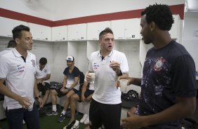 Nos vestirios antes da partida entre So Paulo x Corinthians, realizada esta tarde no estdio do Morumbi, vlida pela 28 rodada do Campeonato Brasileiro de 2013