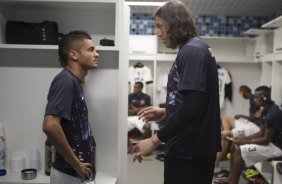 Nos vestirios antes da partida entre Grmio x Corinthians, realizada esta noite na Arena Grmio, vlida pela 29 rodada do Campeonato Brasileiro de 2013
