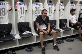 Nos vestirios antes da partida entre Grmio x Corinthians, realizada esta noite na Arena Grmio, vlida pela 29 rodada do Campeonato Brasileiro de 2013