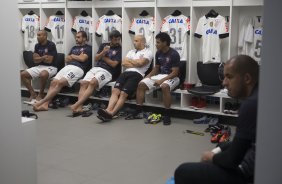 Nos vestirios antes da partida entre Grmio x Corinthians, realizada esta noite na Arena Grmio, vlida pela 29 rodada do Campeonato Brasileiro de 2013
