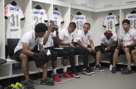 Nos vestirios antes da partida entre Grmio x Corinthians, realizada esta noite na Arena Grmio, vlida pela 29 rodada do Campeonato Brasileiro de 2013