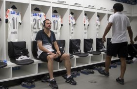 Nos vestirios antes da partida entre Grmio x Corinthians, realizada esta noite na Arena Grmio, vlida pela 29 rodada do Campeonato Brasileiro de 2013