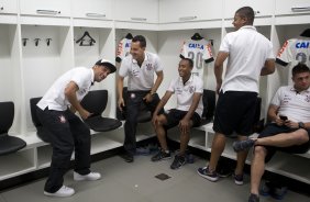 Nos vestirios antes da partida entre Grmio x Corinthians, realizada esta noite na Arena Grmio, vlida pela 29 rodada do Campeonato Brasileiro de 2013