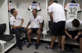 Nos vestirios antes da partida entre Grmio x Corinthians, realizada esta noite na Arena Grmio, vlida pela 29 rodada do Campeonato Brasileiro de 2013