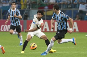 Durante a partida entre Grmio x Corinthians, realizada esta noite na Arena Grmio, em Porto Alegre, jogo da volta vlido pelas quartas de final da Copa do Brasil de 2013