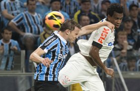 Durante a partida entre Grmio x Corinthians, realizada esta noite na Arena Grmio, em Porto Alegre, jogo da volta vlido pelas quartas de final da Copa do Brasil de 2013