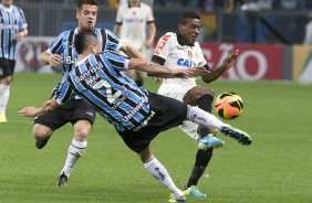 Durante a partida entre Grmio x Corinthians, realizada esta noite na Arena Grmio, em Porto Alegre, jogo da volta vlido pelas quartas de final da Copa do Brasil de 2013