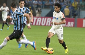 Durante a partida entre Grmio x Corinthians, realizada esta noite na Arena Grmio, em Porto Alegre, jogo da volta vlido pelas quartas de final da Copa do Brasil de 2013