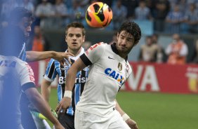 Durante a partida entre Grmio x Corinthians, realizada esta noite na Arena Grmio, em Porto Alegre, jogo da volta vlido pelas quartas de final da Copa do Brasil de 2013