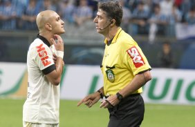Durante a partida entre Grmio x Corinthians, realizada esta noite na Arena Grmio, em Porto Alegre, jogo da volta vlido pelas quartas de final da Copa do Brasil de 2013