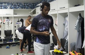 Nos vestirios antes da partida entre Grmio x Corinthians, realizada esta noite na Arena Grmio, em Porto Alegre, jogo da volta vlido pelas quartas de final da Copa do Brasil de 2013