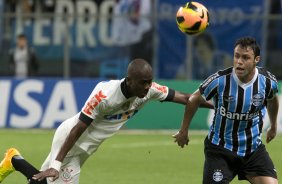 Durante a partida entre Grmio x Corinthians, realizada esta noite na Arena Grmio, em Porto Alegre, jogo da volta vlido pelas quartas de final da Copa do Brasil de 2013