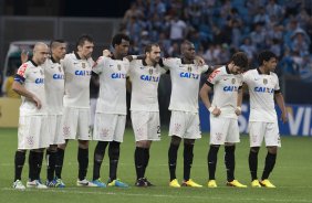 Durante a partida entre Grmio x Corinthians, realizada esta noite na Arena Grmio, em Porto Alegre, jogo da volta vlido pelas quartas de final da Copa do Brasil de 2013