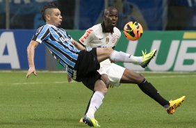 Durante a partida entre Grmio x Corinthians, realizada esta noite na Arena Grmio, em Porto Alegre, jogo da volta vlido pelas quartas de final da Copa do Brasil de 2013