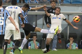 Durante a partida entre Grmio x Corinthians, realizada esta noite na Arena Grmio, em Porto Alegre, jogo da volta vlido pelas quartas de final da Copa do Brasil de 2013