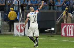 Durante a partida entre Grêmio x Corinthians, realizada esta noite na Arena Grêmio, em Porto Alegre, jogo da volta válido pelas quartas de final da Copa do Brasil de 2013