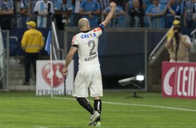 Durante a partida entre Grmio x Corinthians, realizada esta noite na Arena Grmio, em Porto Alegre, jogo da volta vlido pelas quartas de final da Copa do Brasil de 2013