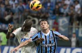 Durante a partida entre Grmio x Corinthians, realizada esta noite na Arena Grmio, em Porto Alegre, jogo da volta vlido pelas quartas de final da Copa do Brasil de 2013