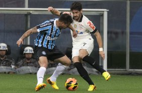 Durante a partida entre Grmio x Corinthians, realizada esta noite na Arena Grmio, em Porto Alegre, jogo da volta vlido pelas quartas de final da Copa do Brasil de 2013
