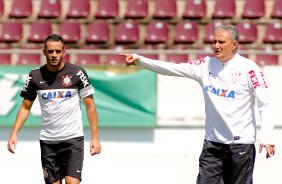 Renato Augusto durante treino realizado na arena fonte luminosa