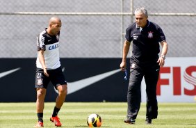 Do Corinthians durante treino realizado no CT Joaquimm Grava