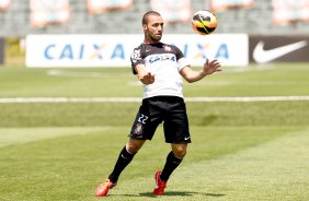 Guilherme do Corinthians durante treino realizado no CT Joaquimm Grava