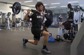 Durante o treino desta manh no CT Joaquim Grava, no Parque Ecolgico do Tiete. O prximo jogo da equipe ser domingo, dia 10/11, contra o Fluminense, no estdio da Fonte Luminosa, em Araraquara/SP, vlido pela 33 rodada do Campeonato Brasileiro de 2013