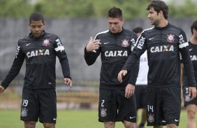 Durante o treino desta manh no CT Joaquim Grava, no Parque Ecolgico do Tiete. O prximo jogo da equipe ser domingo, dia 10/11, contra o Fluminense, no estdio da Fonte Luminosa, em Araraquara/SP, vlido pela 33 rodada do Campeonato Brasileiro de 2013